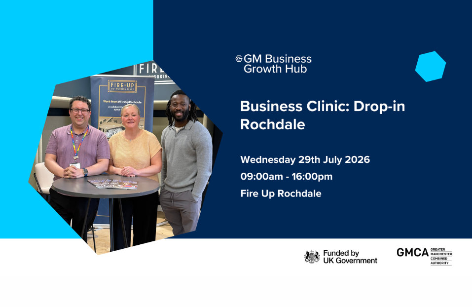 GM BGH Business Clinic: Drop In Session Rochdale | 29 July 2026 | 09:00am - 16:00pm