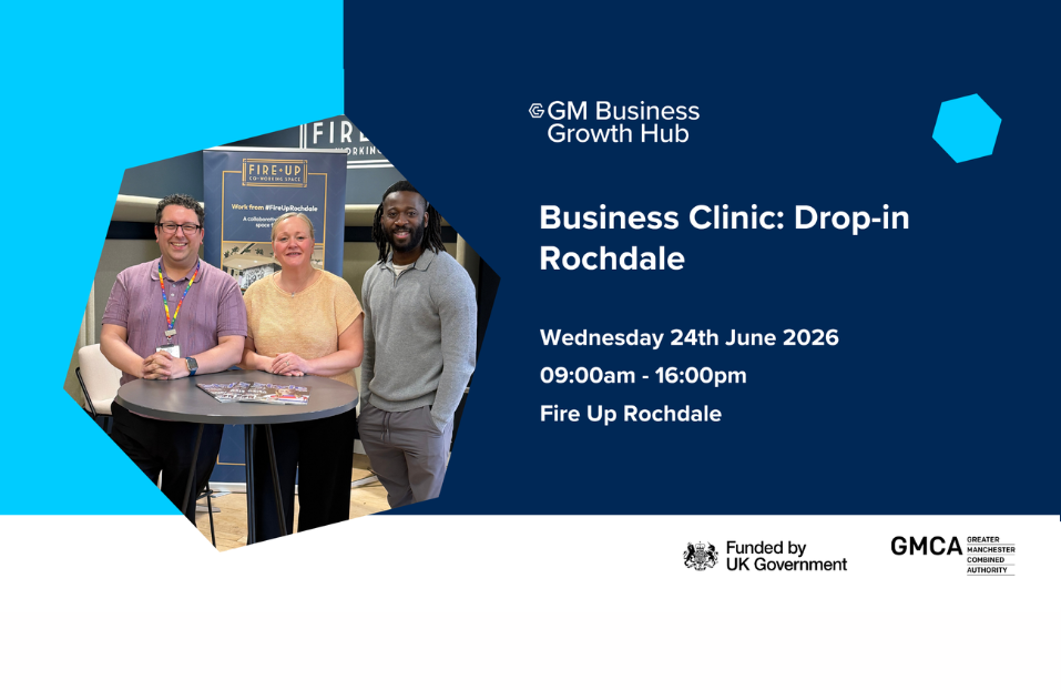 GM BGH Business Clinic: Drop In Session Rochdale | 24 June 2026 | 09:00am - 16:00pm