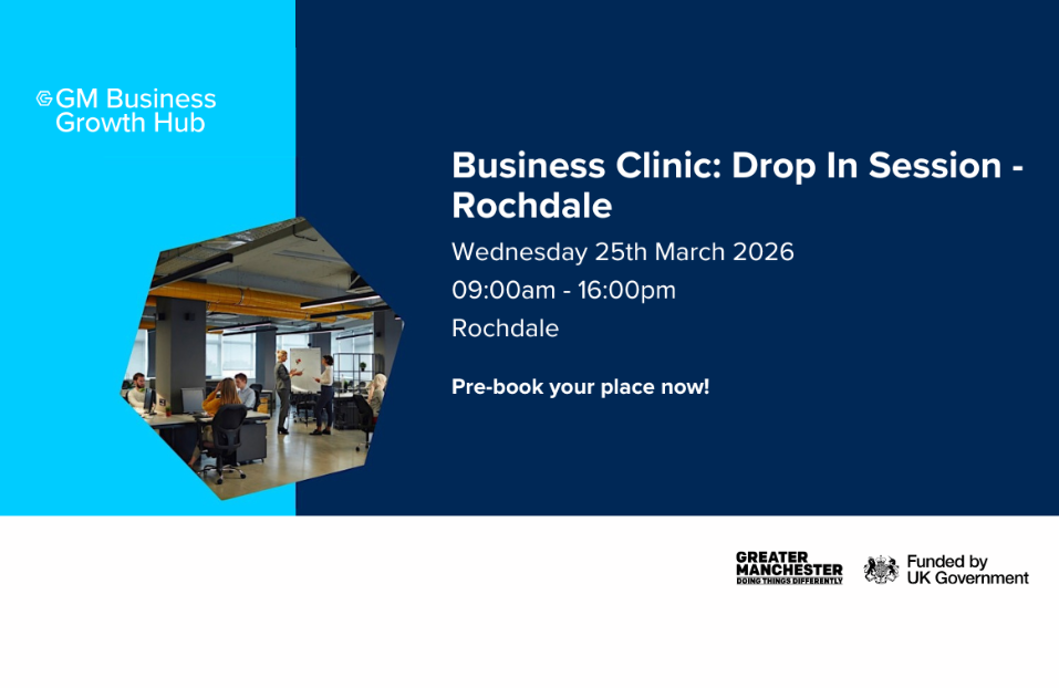 GM BGH Business Clinic: Drop In Session Rochdale | 25 March 2026 | 09:00am - 16:00pm