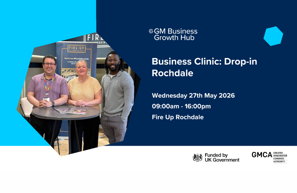 GM BGH Business Clinic: Drop In Session Rochdale | 27 May 2026 | 09:00am - 16:00pm