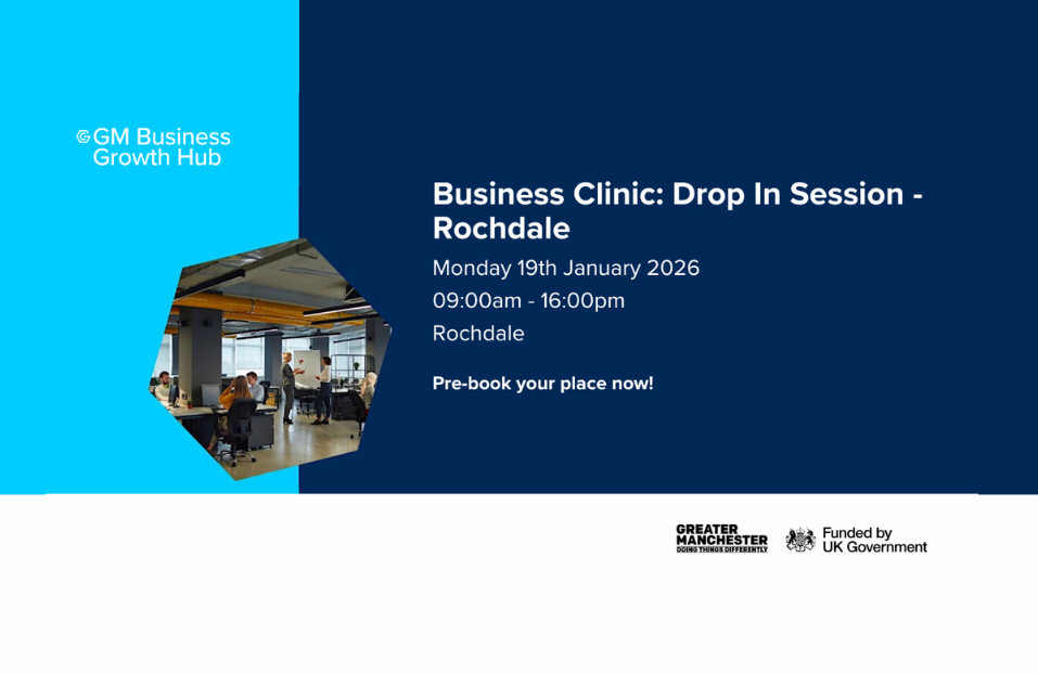 GM BGH Business Clinic: Drop In Session Rochdale | 19 January 2026 | 09:00am - 16:00pm