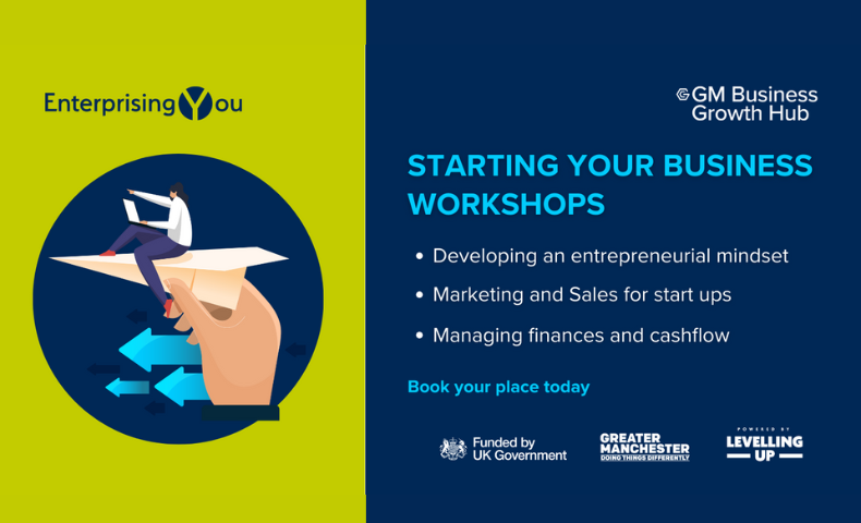 Enterprising You - Starting Your Business Workshops (In Person) 9:30am-12:30pm