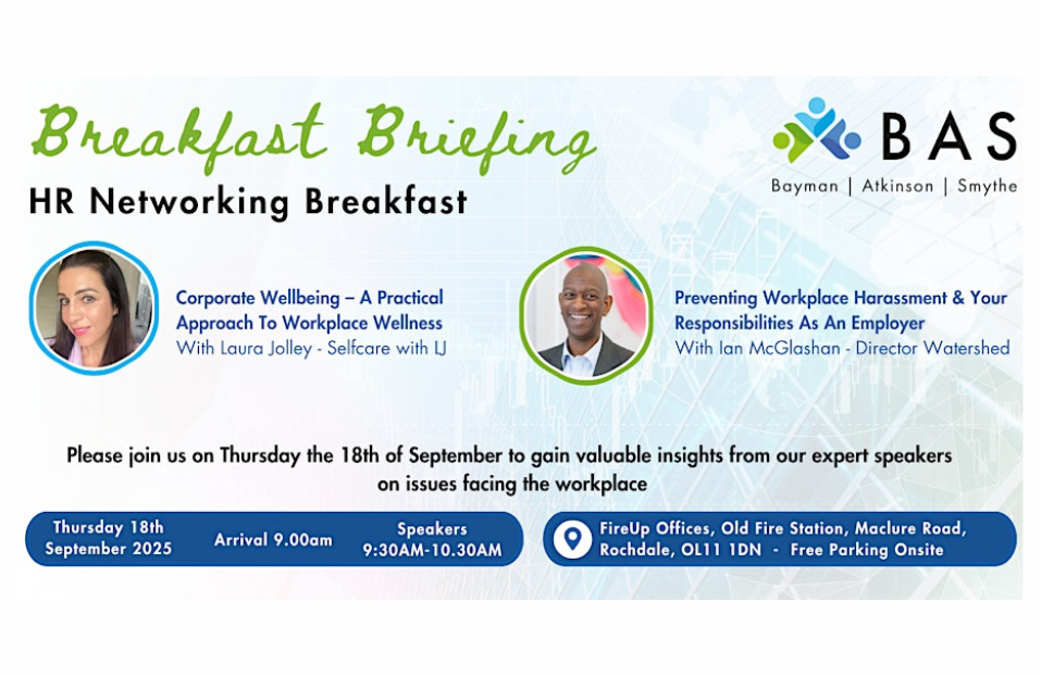 HR Networking Breakfast | Thursday 18 September 9am - 11am