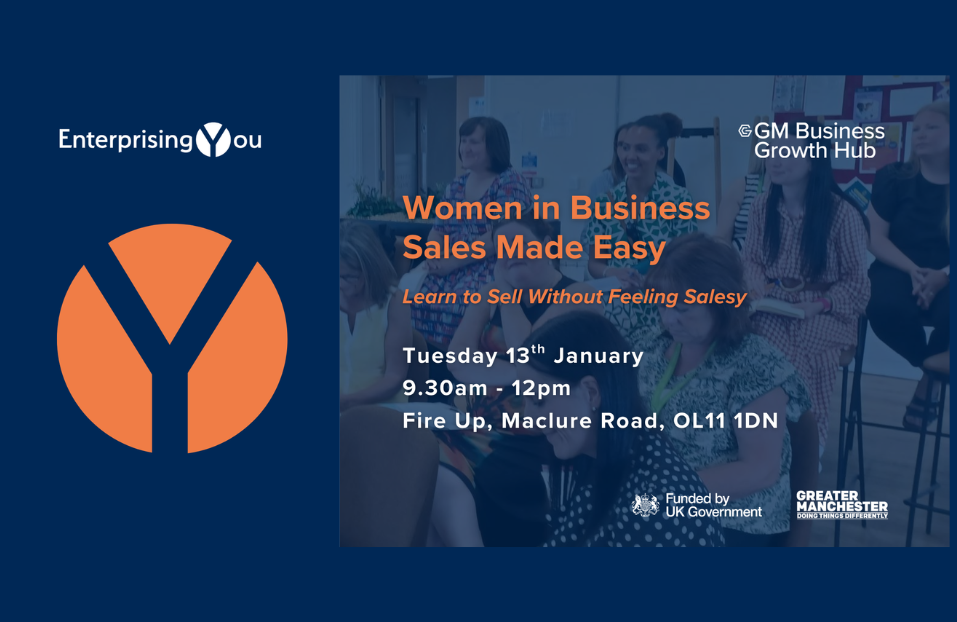 Women in Business: Sales Made Easy | 13 January |  9:30am – 12:00pm