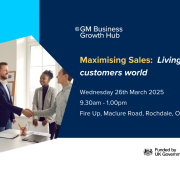 Maximising Sales: Living in your Customers' World - Wed 26th March