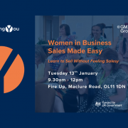 Women in Business: Sales Made Easy | 13 January |  9:30am – 12:00pm